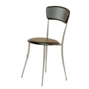  Adesso Cafe Chair, Black/Steel