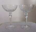 rogaska gallia crystal champagne sher bet glasses 2 one day