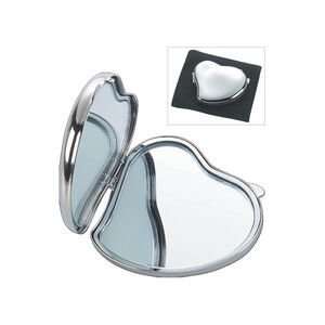    Natico Originals 60 712S Compact Heart Shape Mirror, Silver Beauty