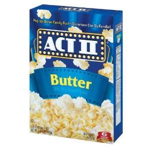 Act II Popcorn, Butter, 6 Count Boxes Grocery & Gourmet Food