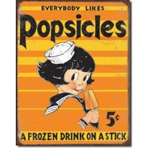  Popsicles Everybody Likes 5 Cents Distressed Retro Vintage 