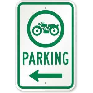 Parking (Bike Symbol) (with Left Arrow) Diamond Grade Sign 