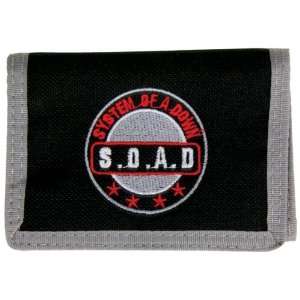  System Of A Down   Soad Logo Velcro Wallet Music