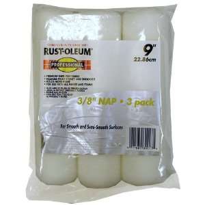  RS 8013 3 Piece Professional Rust Oleum White Woven Roller Covers 