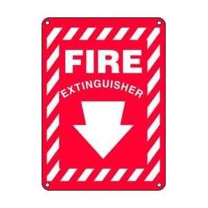  Sign,10x14 In,fire Extinguisher Arrow   ACCUFORM 