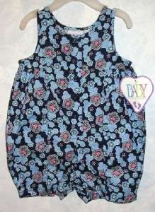 NWT~Infant Girls Blue Floral 1 Piece Outfit~SZ 6 9 Mo  