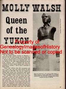 MOLLY WALSH MURDER   QUEEN OF THE YUKON + GENEALOGY  