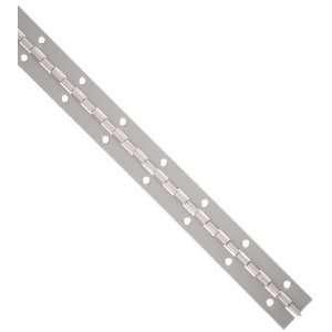 Aluminum 3003 Continuous Hinge with Holes, Clear Anodized Finish, 0.06 