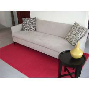   Bamboo Area Rug (Crimson Red) (5H x 8W x .25D) Furniture & Decor