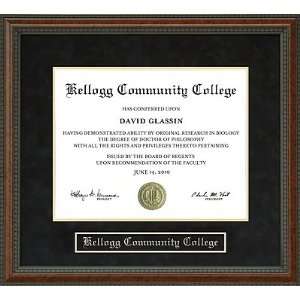  Kellogg Community College Diploma Frame