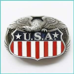   OLD STYLE US FLAS Patriotic Eagle Belt Buckle 3D 040 