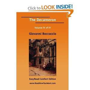  The Decameron (9781425063092) Giovanni Boccaccio Books