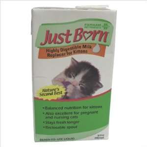  Just Born Milk Replacer for Kittens, Liquid, 32 oz Pet 