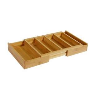   Island Bamboo 10 Inch Expanding Gadget Tray, Small