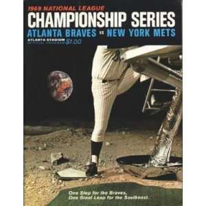  1969 Atlanta Braves Vs. New York Mets Nlcs Program 