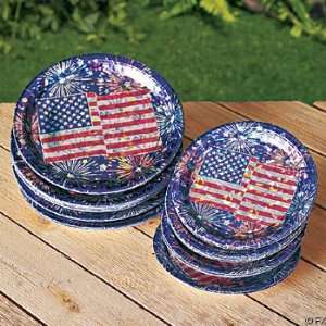    Patriotic Laser Dessert Plates (50 pc)