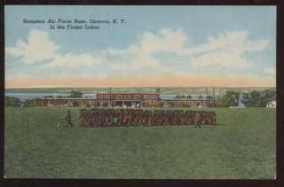 Postcard GENEVA NY Sampson Air Force Base 1940s?  