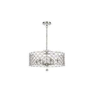  Crystorama 449 SA Willow 6 Light Chandelier in Antique 