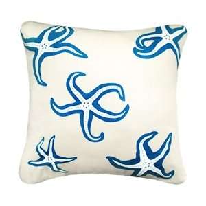  Starfish Sapphire EcoArt Throw Pillows
