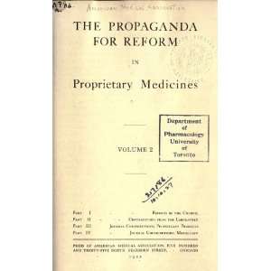  The Propaganda For Reform In Proprietary Medicine 