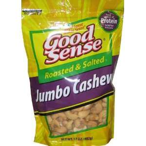 Good Sense Cashews, Roasted and Salted, 17 Ounce  Grocery 
