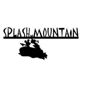 Splash Mountain Title mickey & Goofy Scrapbook 3D piece Single Layer 