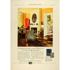  1924 Ad Murphy Varnish Woodwork Flooring Furniture Finish 