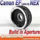 Canon EOS Lens to Sony NEX Adapter Build in Aperture Go  