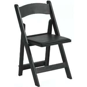  1000 lb. Max Black Resin Folding Chair