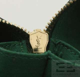 YSL Yves Saint Laurent Shamrock Green Leather Lucky Chyc Boston Bag 