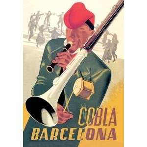  Paper poster printed on 20 x 30 stock. Cobla Barcelona 