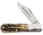 CASE XX New Genuine Stag Handle Raindrop Damascus 2 Blade Barlow Knife 