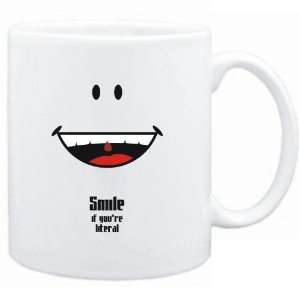    Mug White  Smile if youre literal  Adjetives