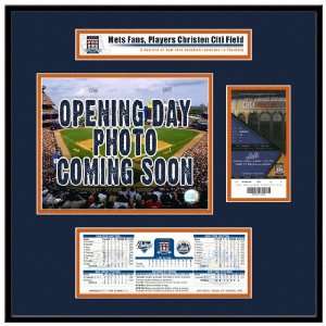 New York Mets Citi Field Inaugural Game 2009 Opening Day Ticket Frame 