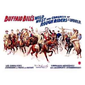 Buffalo Bills Wild West, Cavaliers Heroiques Giclee 