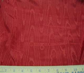 Fabric Moire Faille Bengaline Fire Red J362  