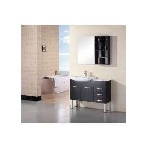  43 Inch Modern Single Sink Bathroom Vanity with 2 Doors 