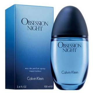 OBSESSION NIGHT * Calvin Klein 3.4 oz EDP Perfume NIB 88300150410 