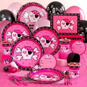  Pink Skull Deluxe Party Pack for 8 Toys & Games