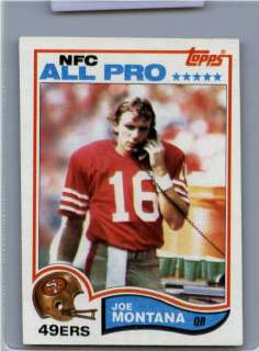 1982 Topps FB #488 Joe Montana 49ers Starsfb 1973  