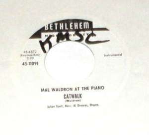 MAL WALDRON Catwalk 45 RARE DJ JAZZ BETHLEHEM listen  