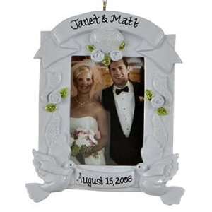  Personalized Wedding Frame Ornament Christmas Ornament 