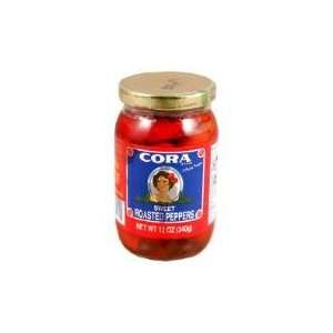 Cora Sweet Roasted Peppers   12 oz Glass Ja  Grocery 