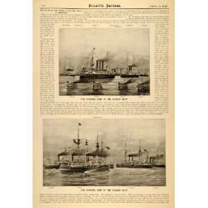  1898 Article Scientific American Spanish Naval Fleets 