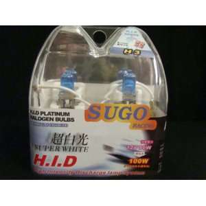  Sugo Racing H3 Light Bulbs Super White 1 Pair