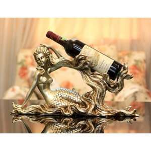 Resin Crafts Mermaid Wine Bottle Rack/Holder  Kitchen 