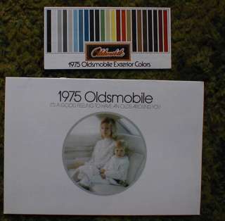 1975 Oldsmobile Full Line & Color Chart Brochure Lot 75  
