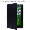 For Acer Iconia Tab A500 Black Leather Case Cover 