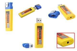 NEW Yellow Lighter Spy Cam DVR Mini DV USB Spy Hidden Camera Cam 