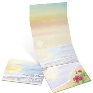  Floral Sunset Fold Up Invitations